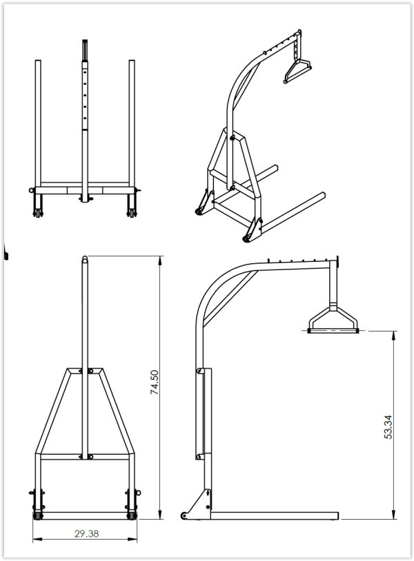 Free Standing Trap Gkhe Drawing View